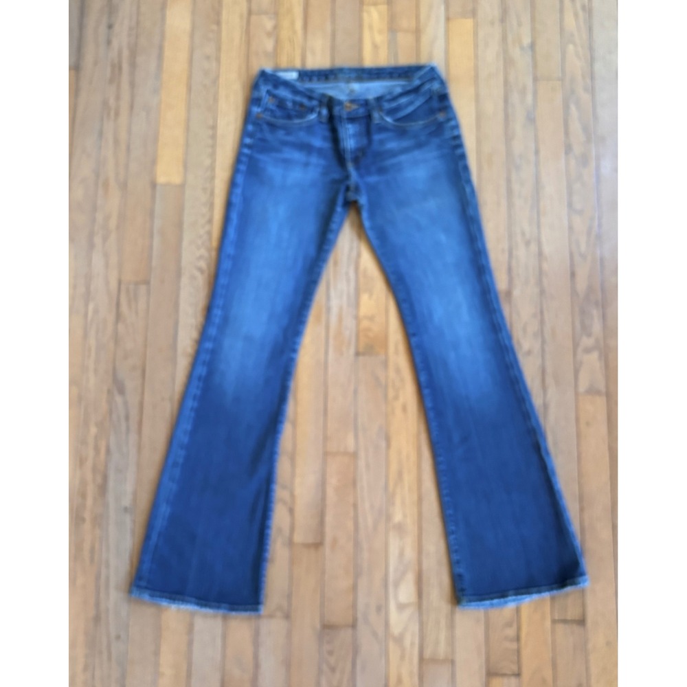 Y2K Big Star Honey Flare Jeans‎ Low Rise 28 R Medium Blue Womens Western Biker